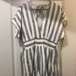 American Eagle Striped Kimono Romper, Size L